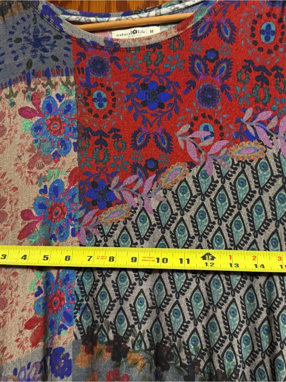 NATURAL LIFE Patchwork Floral Long Sleeve Maxi Dress in Multicolor - Picture 5 of 5